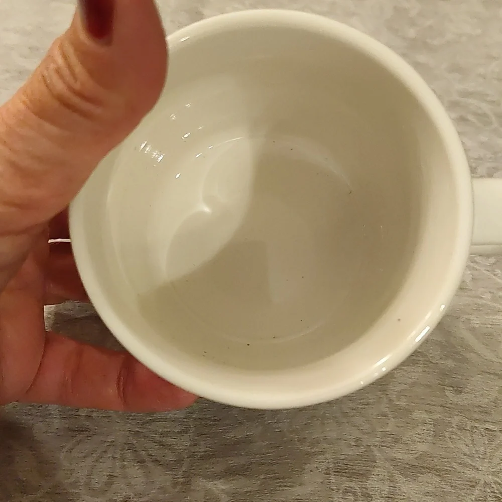 Crate&Barrel Polar Bear Forest Friends Mug White Modern tea coffee cup